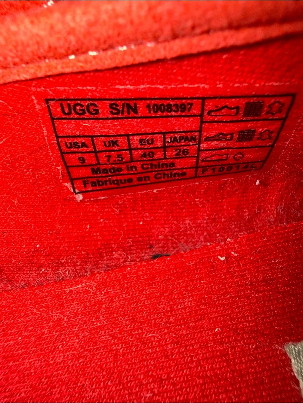 UGG Australia Coral Canvas Ballet Flats Espadrille Slip On Shoes Size 9 Coastal